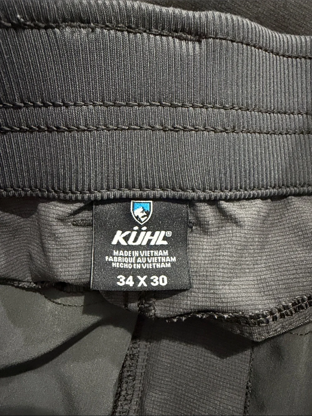 Kuhl Deceptr Pant Carbon Gray Slim Tapered Technical Hiking Pant Men's 34X30
